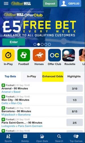 William Hill Mobile App for Android & iOS .